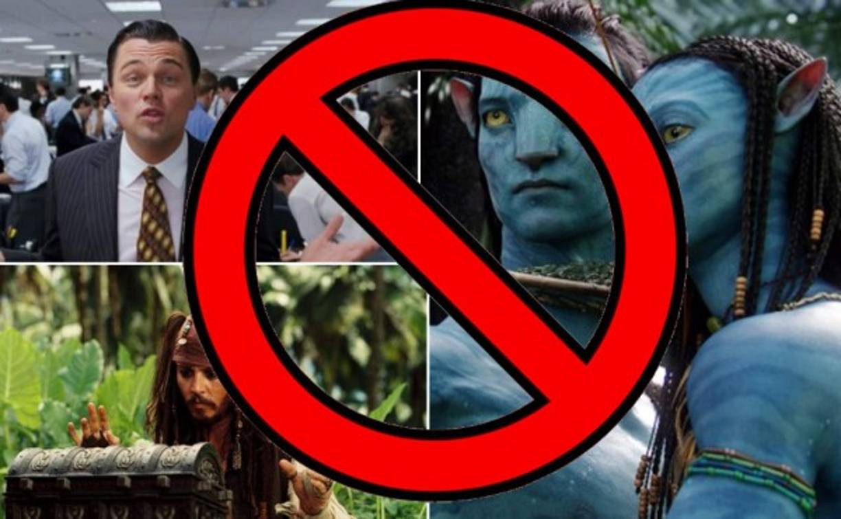 No importa que tan famosa o taquillera sea una película, si ésta no cumple con las expectavidas de la cultura o las leyes de ciertos países esto no será problema para que sea declarada como prohibida y no estarán disponibles al público.