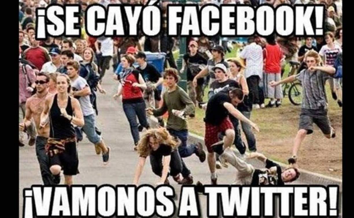 Los usuarios hicieron jocosos memes de la caída mundial de Facebook.