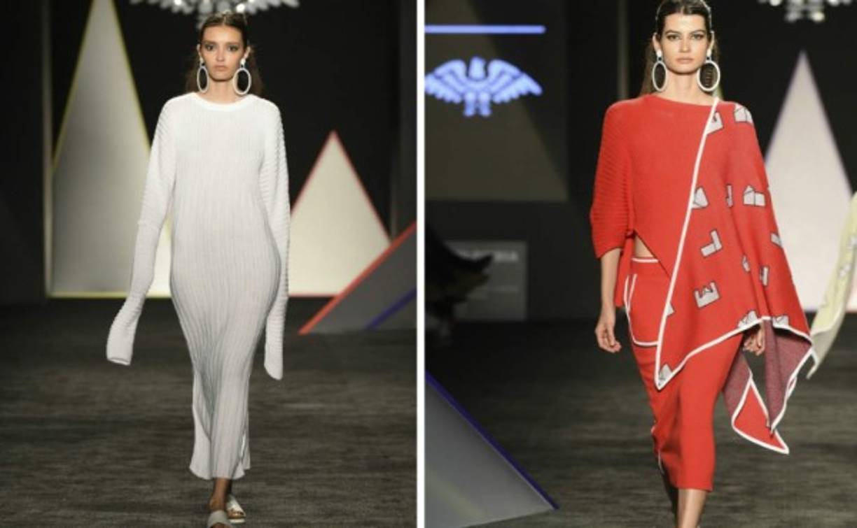 La diseñadora Laura Acevedo hizo del tejido jacquard, el alma de la colección.