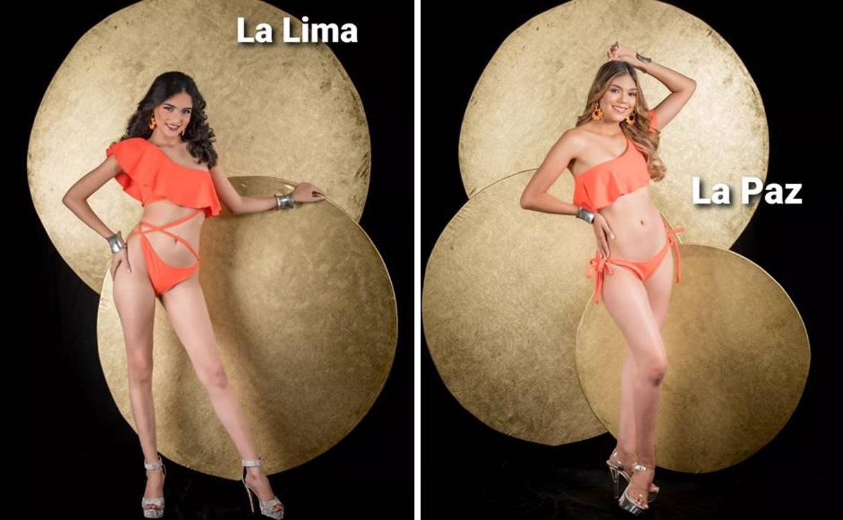 Sheril Solis representa a la ciudad del oro verde, La Lima. Milca Torres, departamento de La Paz.