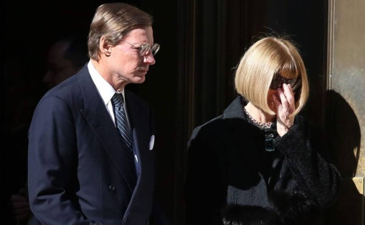 Anna Wintour llora la muerte de Óscar de la Renta.