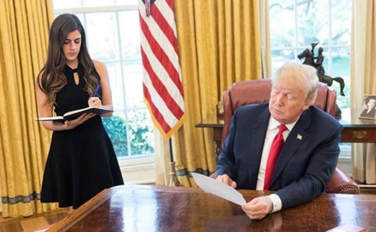 El nombre de Madeleine Westerhout ha figurado en los portales a nivel mundial después que el propio presidente de EEUU, Donald Trump, dijera que 'ella es la clave'.