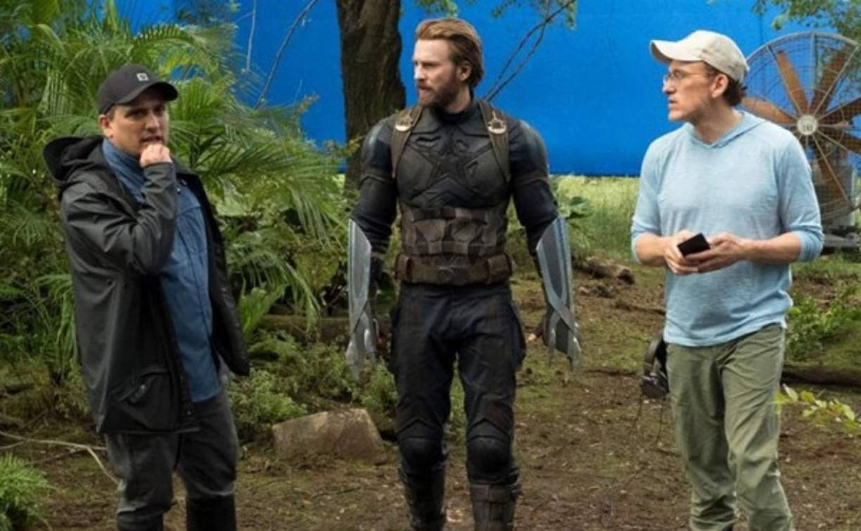 Chris Evans recibe instrucciones de los directores de Infinity War.