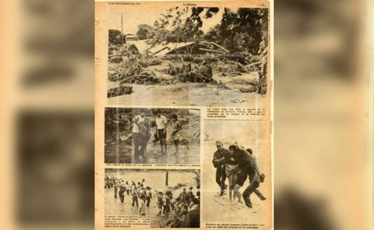 En septiembre de 1974, el huracán Fifí azotó específicamente a Choloma. Publicación de Diario LA PRENSA