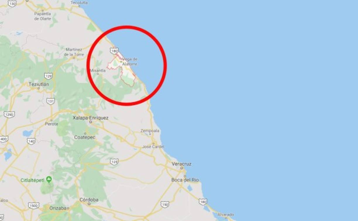 El incidente tuvo lugar en la carretera costera del estado de Veracruz, México. Exactamente en la zona Vega de Alatorre.