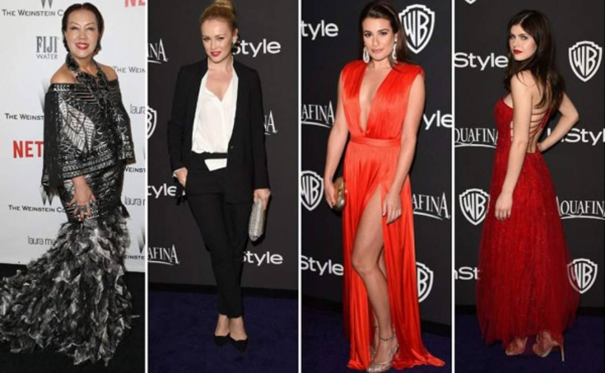 Araya Diaz, Hannah New, Lea Michele y Alexandra Daddario.