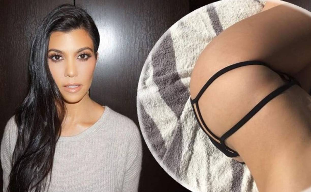 Kourtney Kardashian muestra sus atributos.