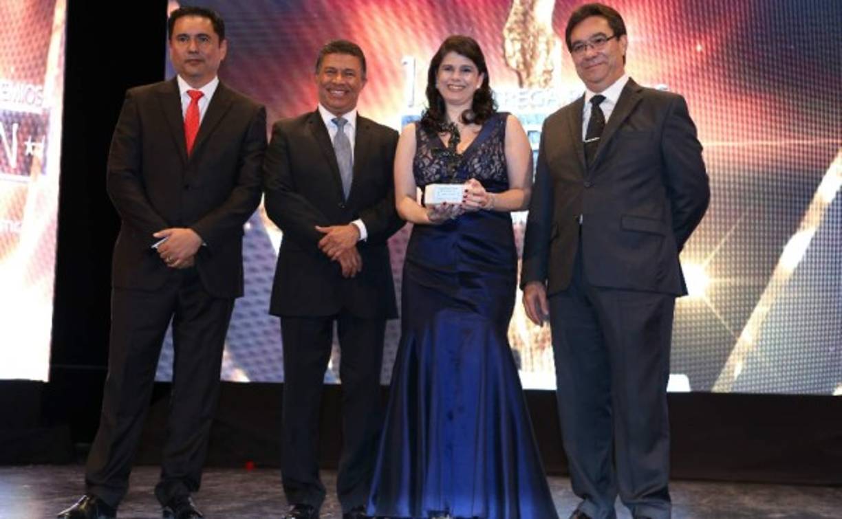 Claudio Moncada, Emilio Silvestri, Desirée Amann y Donaldo Suazo.