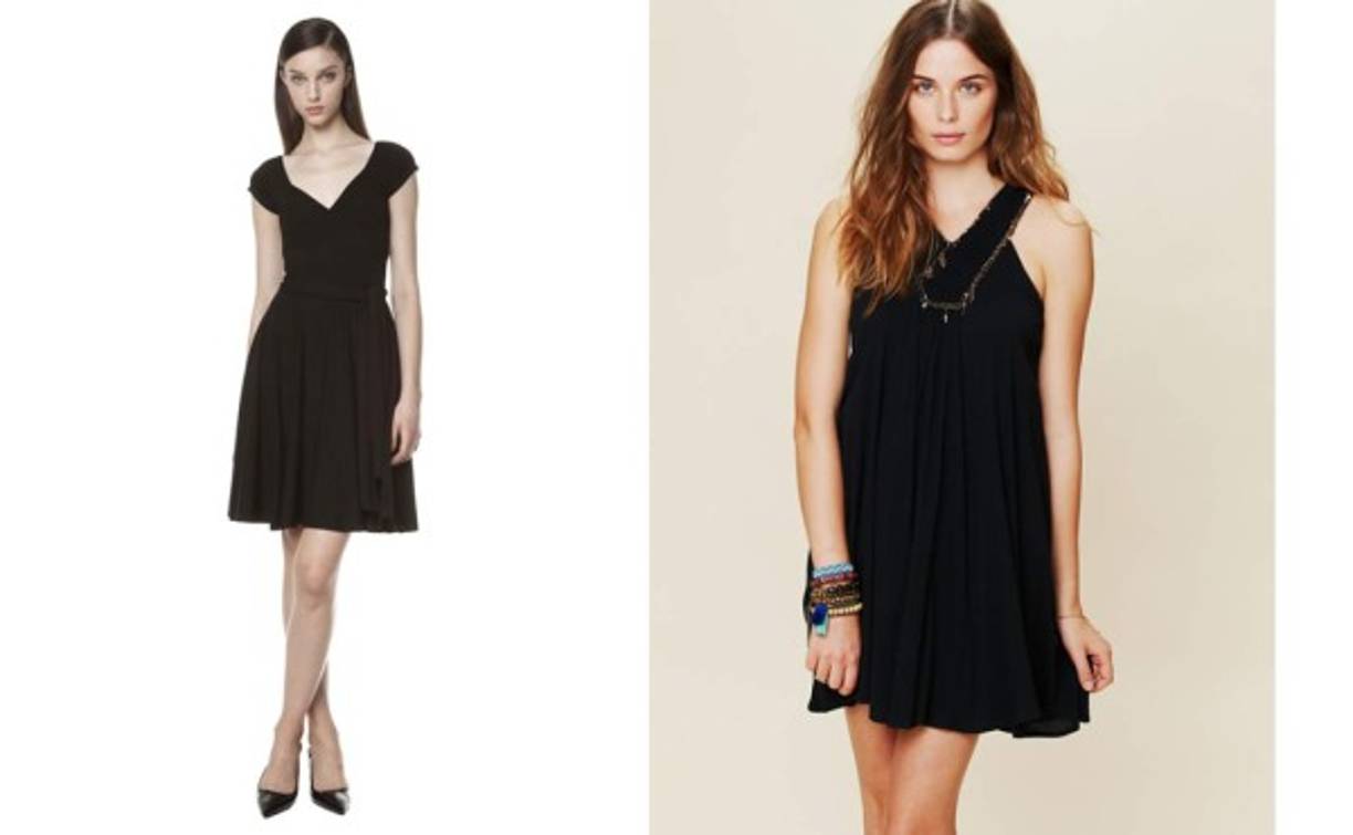 3. Vestido negro. No te puede faltar uno en tu armario, busca uno sencillo para reinventarlo luego con accesorios o complementos como blazer, boleros, pashminas etc.