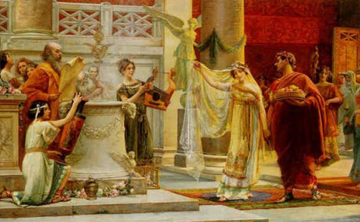 Los romanos fueron los primeros en empezar a usar los anillos de bodas en el dedo anular de la mano derecha. En aquel entonces se creía que la mano izquierda era de mala suerte y “poco segura“.