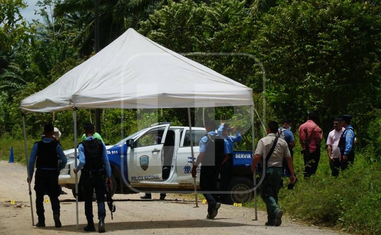 Los asesinos se conducían en un carro pick up de color rojo, Tacoma, placas HAI 1931. 