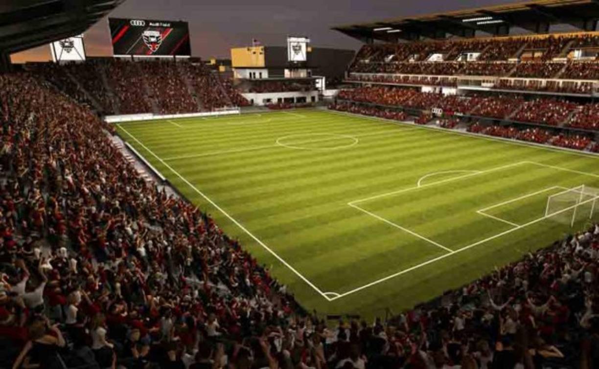 El costo del Audi Field, la nueva casa del DC United es de $400 millones de dólares. Aquí estará jugando el Olimpia este 19 de septiembre.