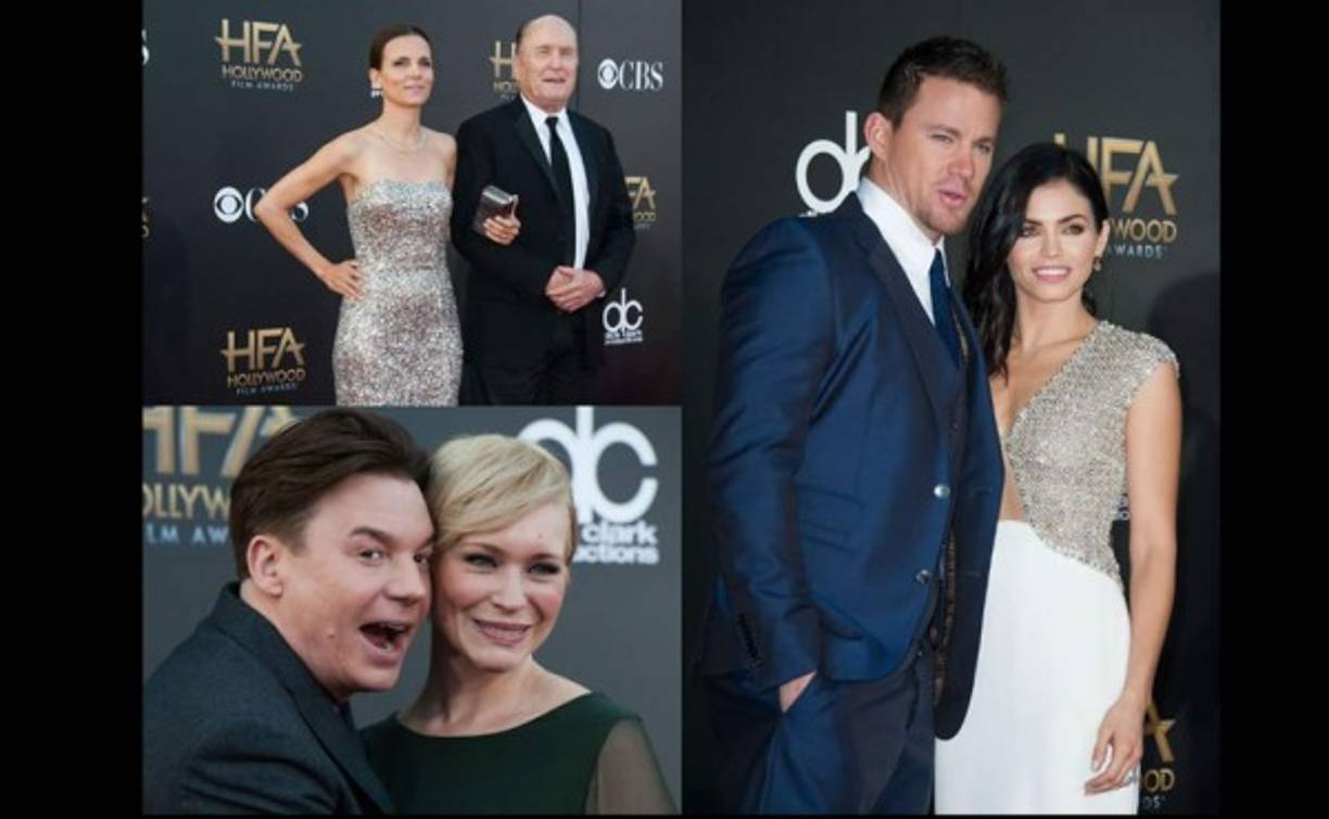 Mike Myers y Kelly Tisdale, Channing y Jenna Dewan-Tatum y Luciana Pedraza y Robert Duvall.