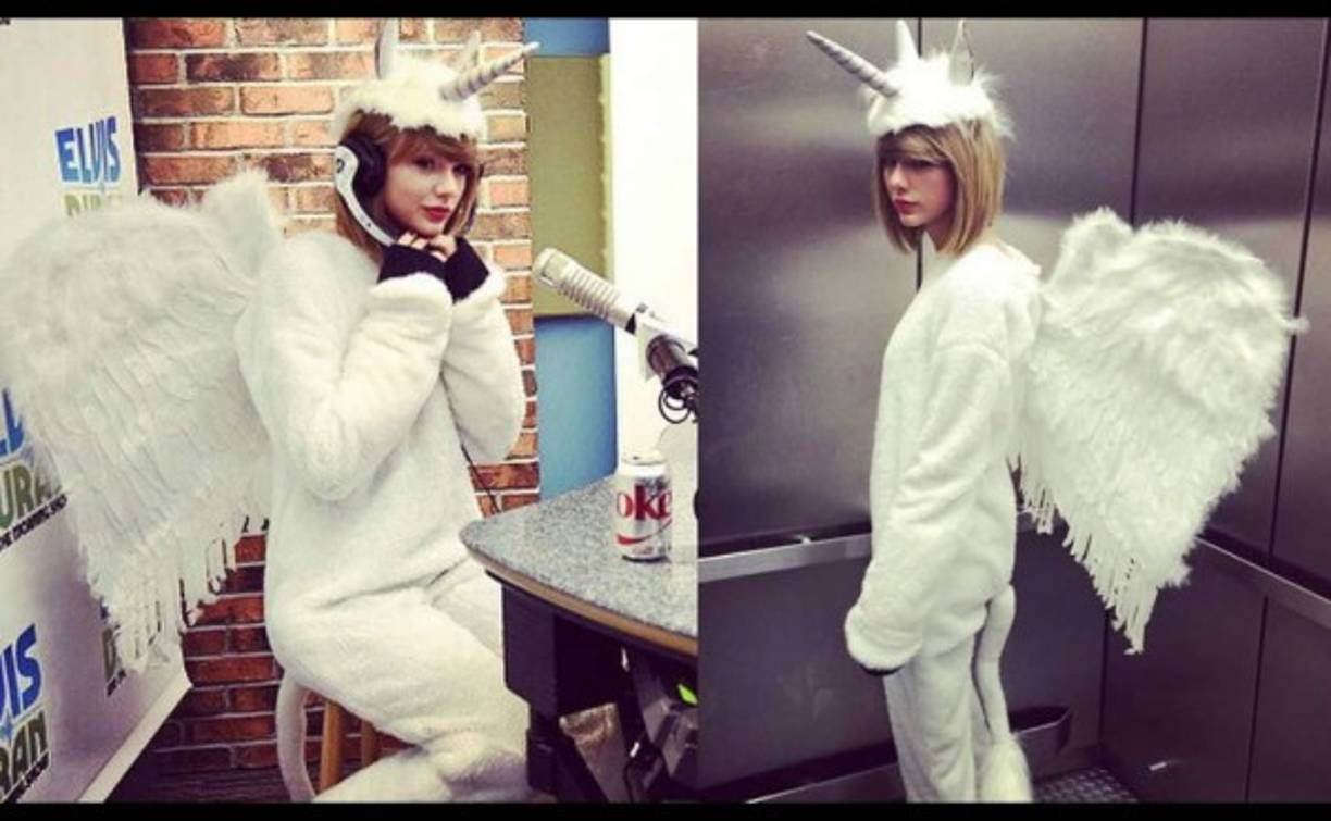 La cantante Taylor Swift se puso alas y vistió como Pegaso. (Foto: Instagram)