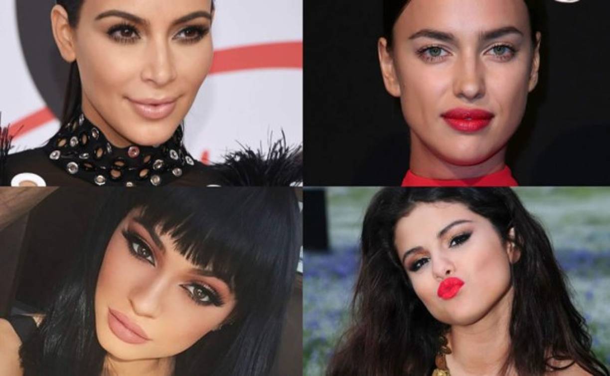 Kim Kardashian, Irina Shayk, Kylie Jenner y Selena Gómez.