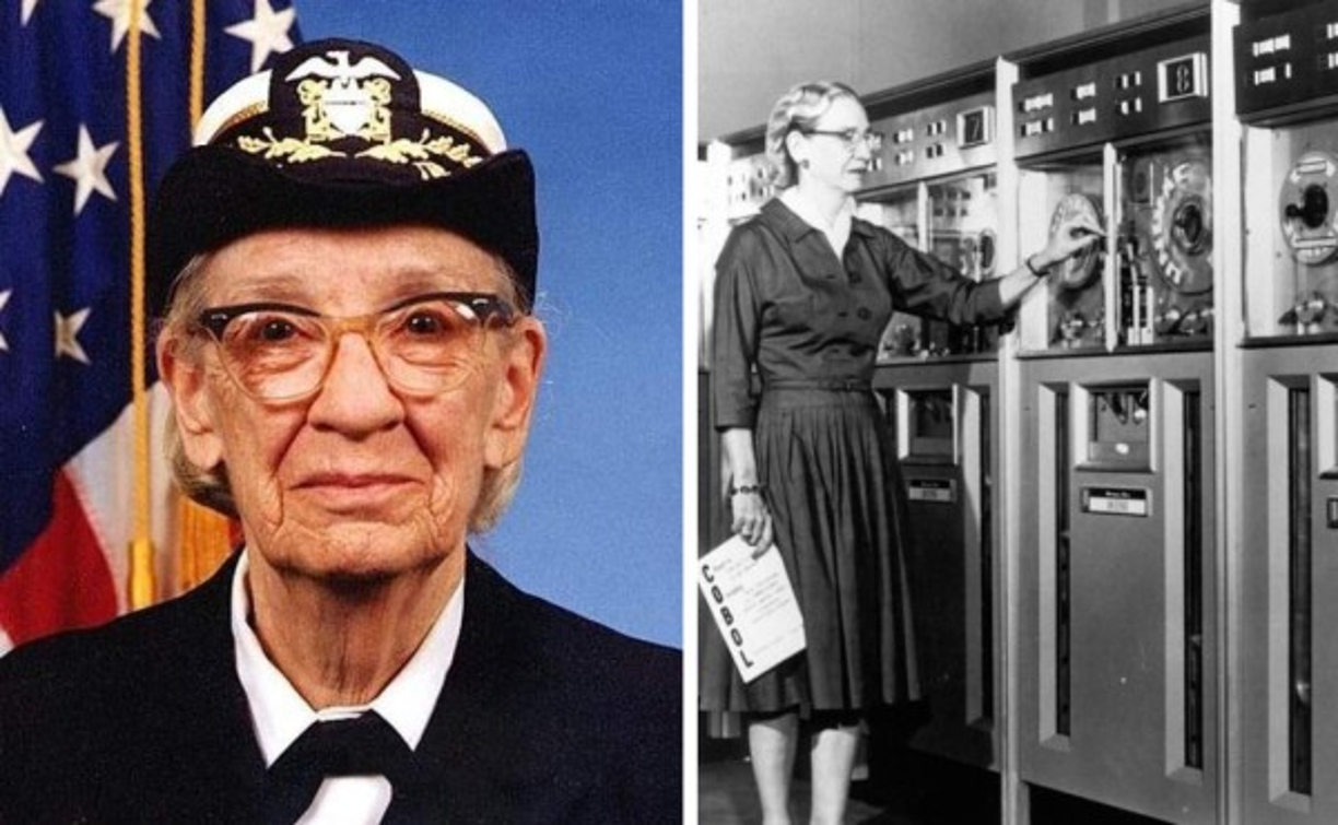 Grace Murray Hopper. Inventó el COBOL, “el primer programa de software empresarial amigable para el usuario”. Fue la primera persona en utilizar el término “bug” para describir una falla en un sistema informático.