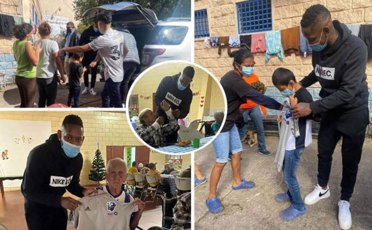 El futbolista hondureño Romell Quioto ha mostrado su lado más humano y solidario con los más necesitados en esta víspera navideña.