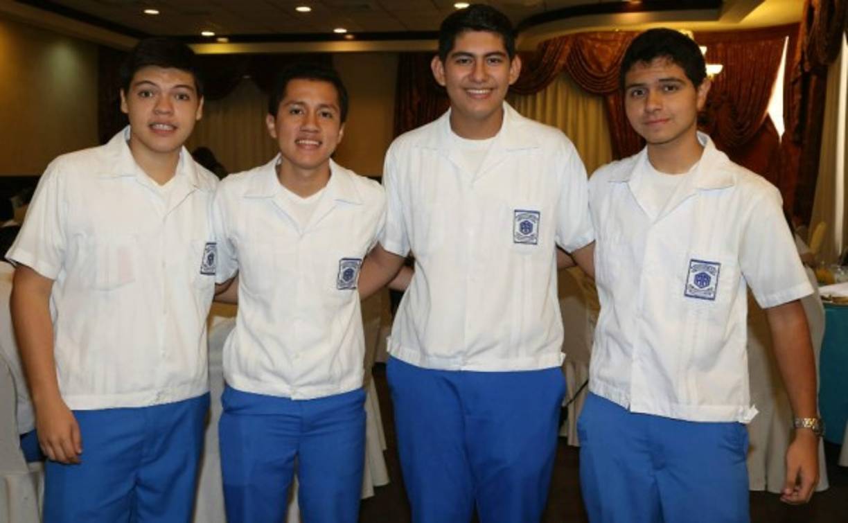 Francen Caballero, Samuel Del Cid, Kevin Zelaya y David Cortés.