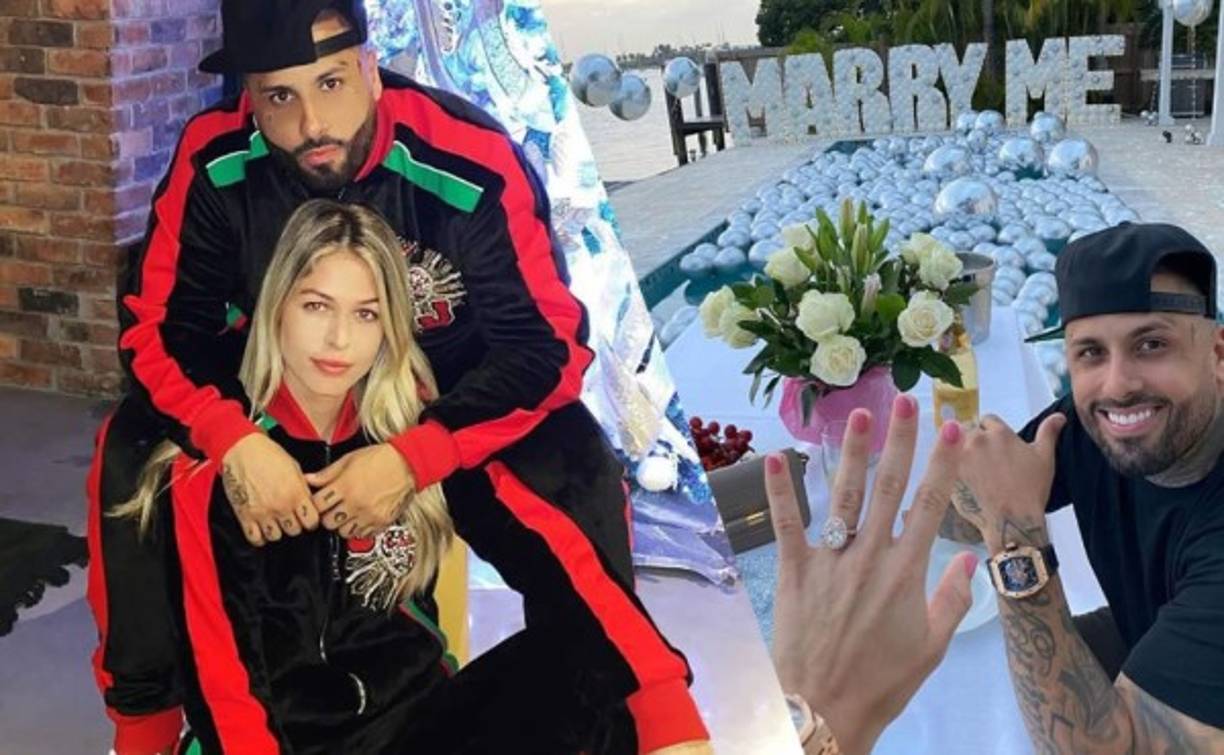 El cantante de reguetón Nicky Jam le pidió matrimonio a su novia, la modelo Cydney Moreau este 14 de febrero, Día de San Valentín.