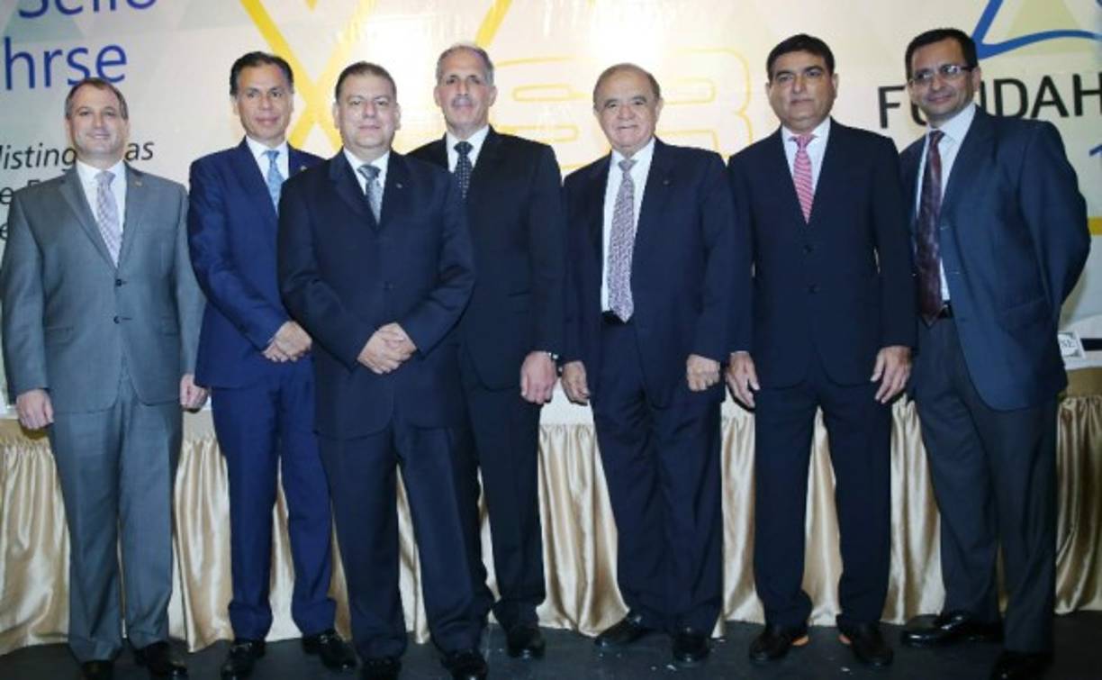 Luis Larach, José Ernesto Mejía, Daniel Aguilar, Nasry Asfura, Alberto Díaz Lobo, Yusuf Amdani y Juan José Cruz.