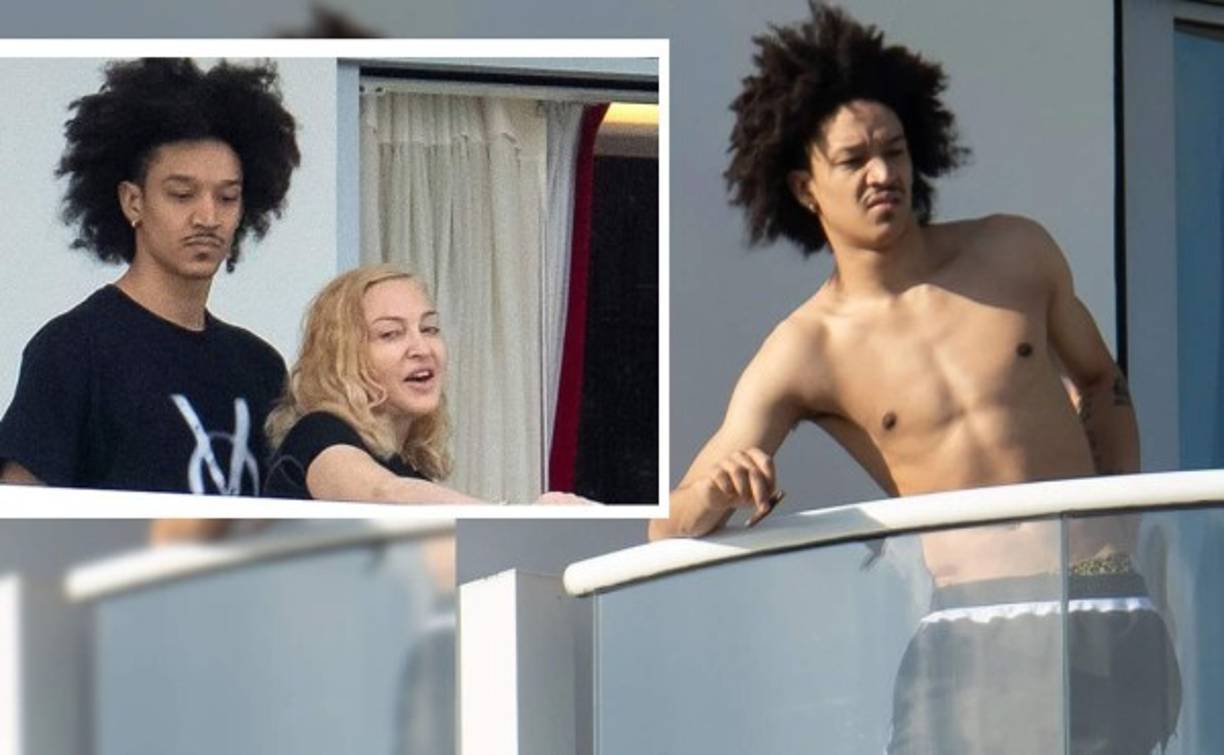 Madonna y Ahlamalik Williams<br/><br/>La 'Reina del Pop', de 61 años, hizo público este fin de semana su romance con Ahlamalik Williams, de 25 años, uno de sus jóvenes bailarines, con quien fue captada en Miami.<br/>MIRA: <a href='https://www.laprensa.hn/fotogalerias/farandula/1342910-411/madonna-novios-menores-mas-jovenes-ahlamalik-williams' style='color:red;text-decoration:underline' target='_blank'>Madonna los prefiere menores, su lista de novios muchísimo más jóvenes que ella</a>