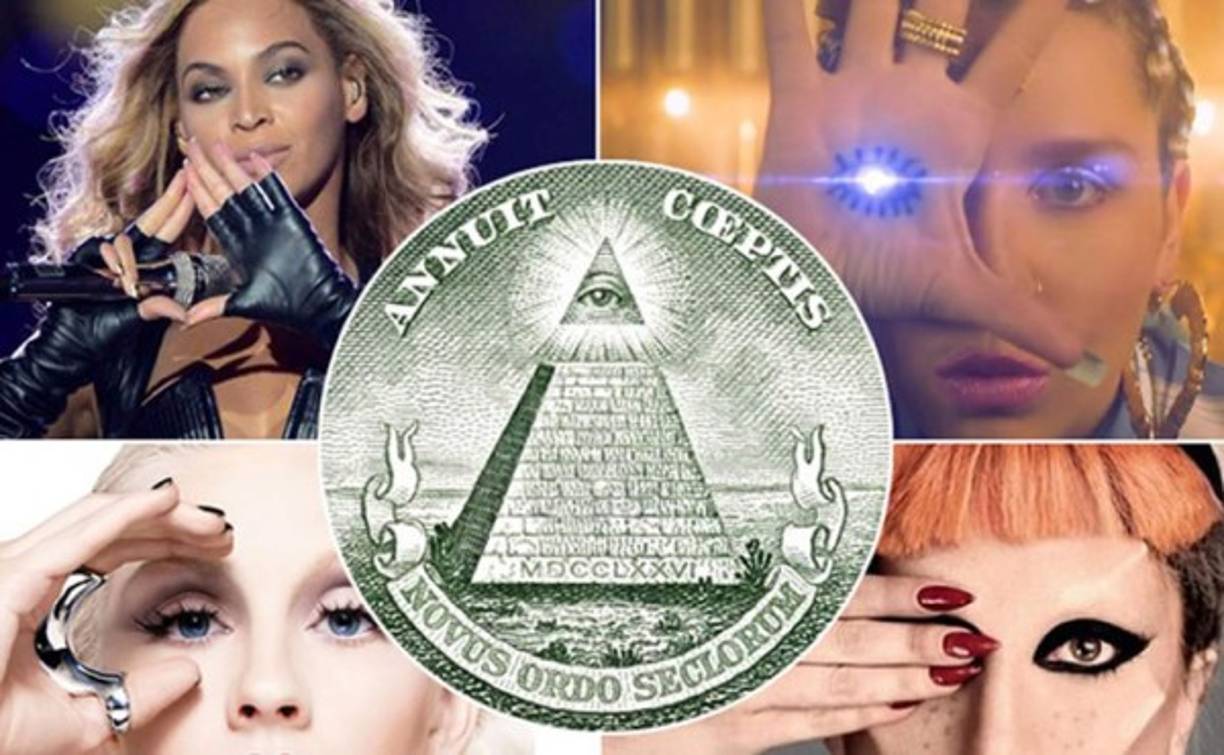 Pirámides y el ojo que todo lo ve. Las estrellas del pop no pueden escapar de las teorías conspiracionistas.
