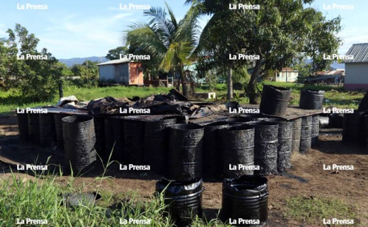 En los recipientes había diésel, gasolina y búnquer robados a las cisternas que salen del puerto.