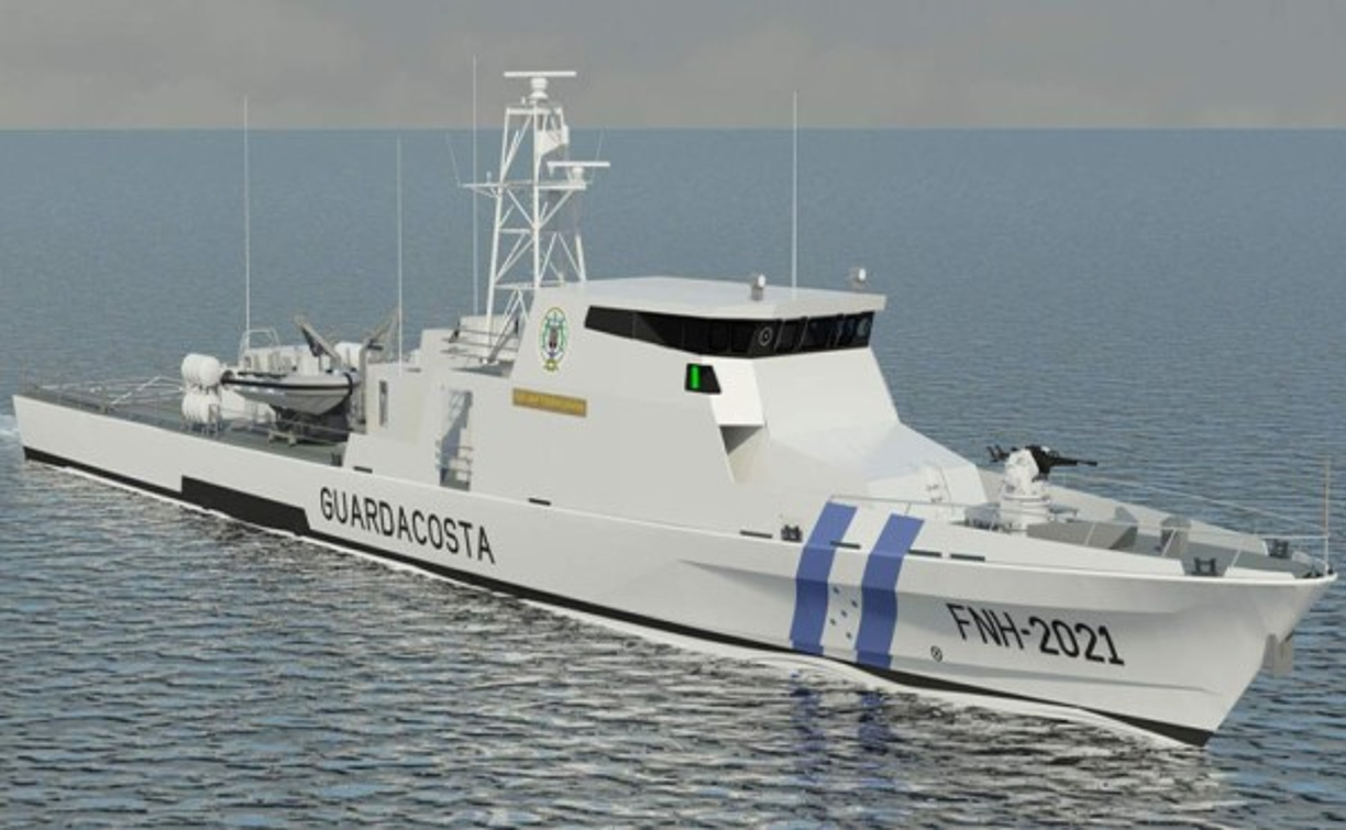 Dos años después de haber recibido el buque de apoyo logístico y cabotaje Gracias a Dios, construido en Colombia, Honduras recibirá la nave patrullera costera OPV 62M con la cual fortalecerá la capacidad naval frente a los vecinos de Centroamérica.