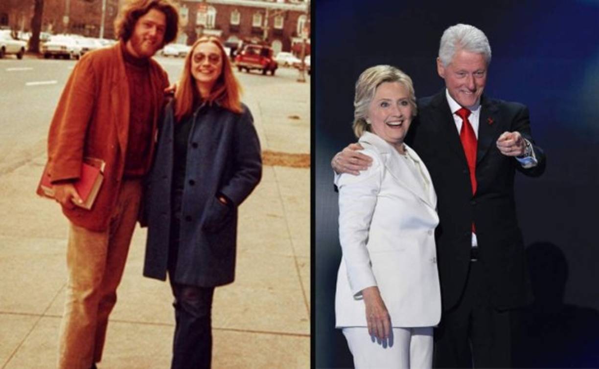 Bill Clinton y su esposa Hillary Clinton.