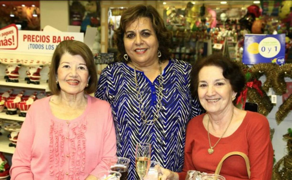 Mary Faraj, Liset Aude y María Elena Abufele.