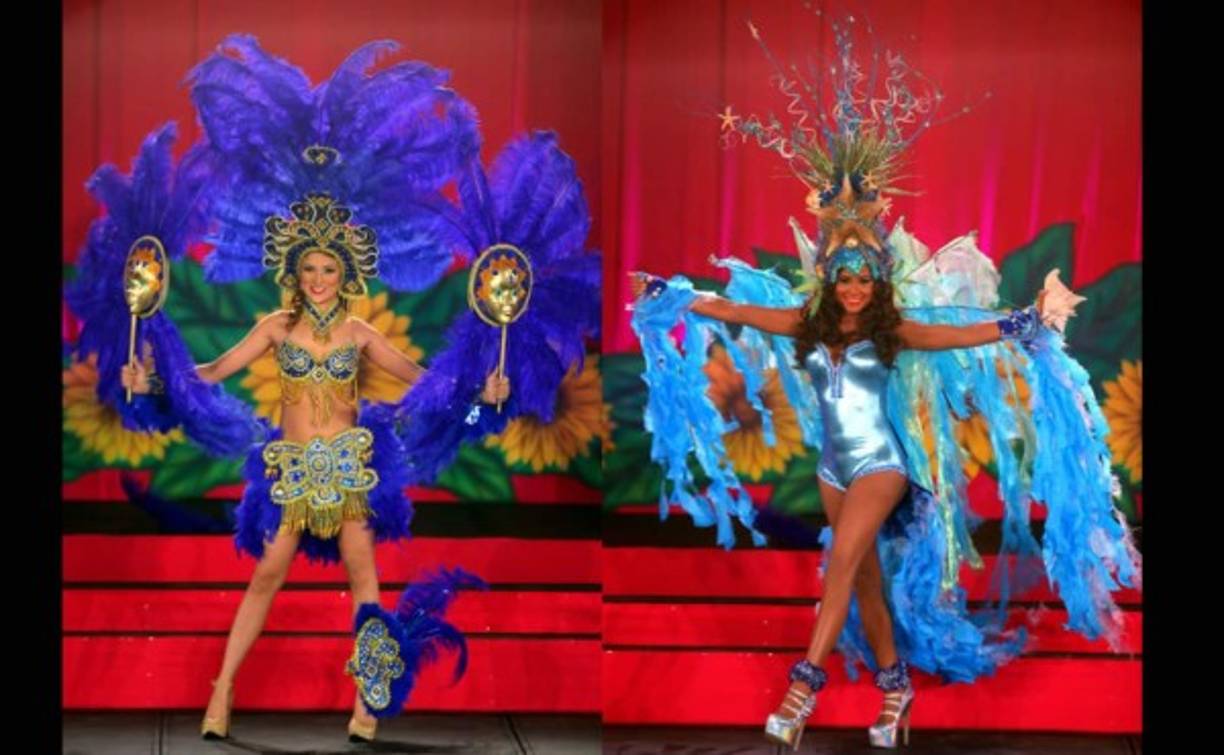 La representa de Honduras, Estefany Perdomo lució una creación de Arturo Cálix.