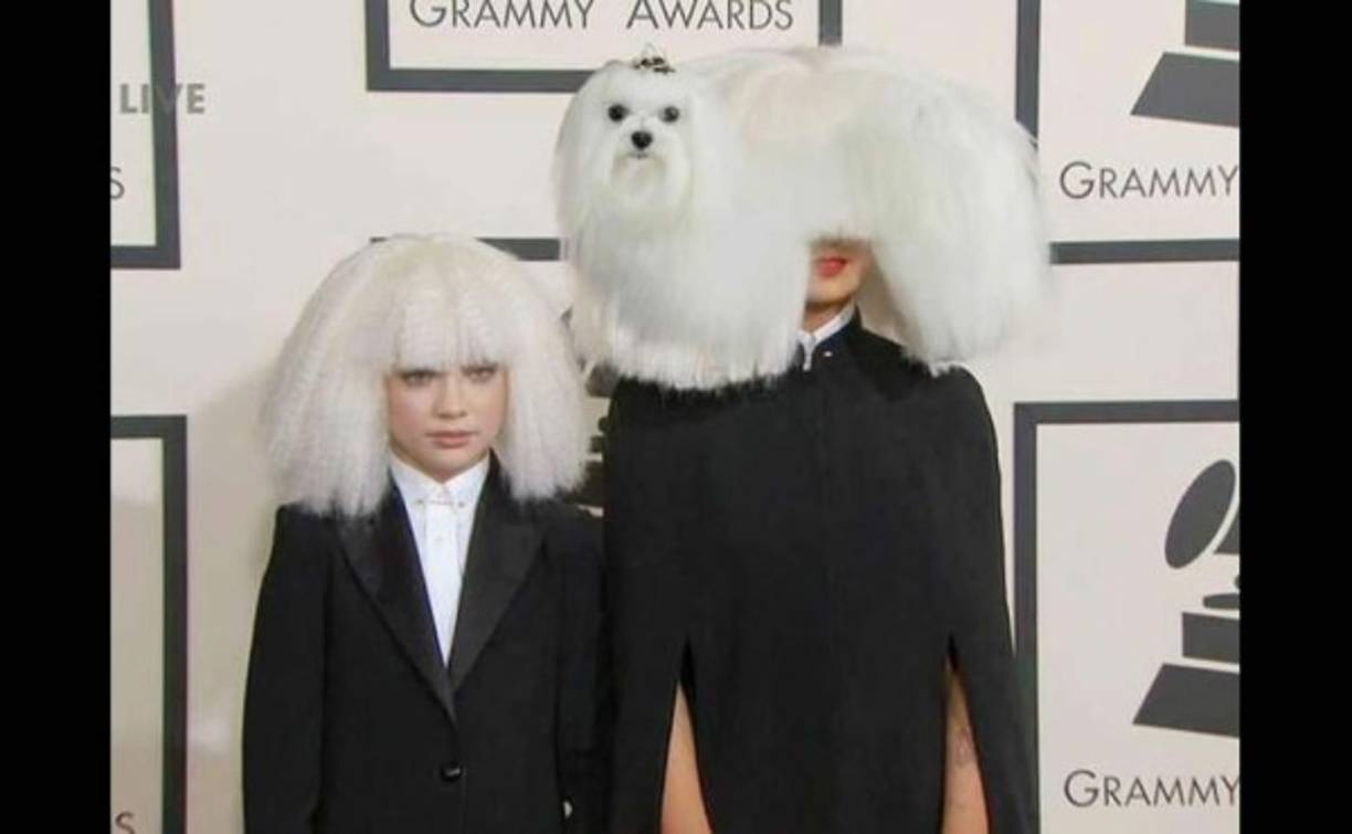 ¿Impondra Sia moda de cabello? en los Grammy 2015.
