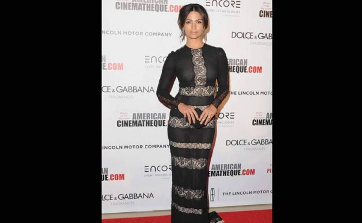CAMILA ALVES. La esposa de Matthew no podía faltar en el homenaje que le rindieon al actor con la entrega del premio American Cinematheque en Beverly Hills.