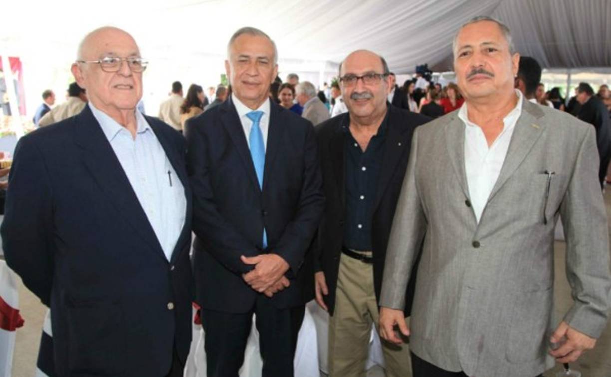 Jaime Rosenthal, Mauricio Oliva, Eduardo Facussé y Jorge Díaz .