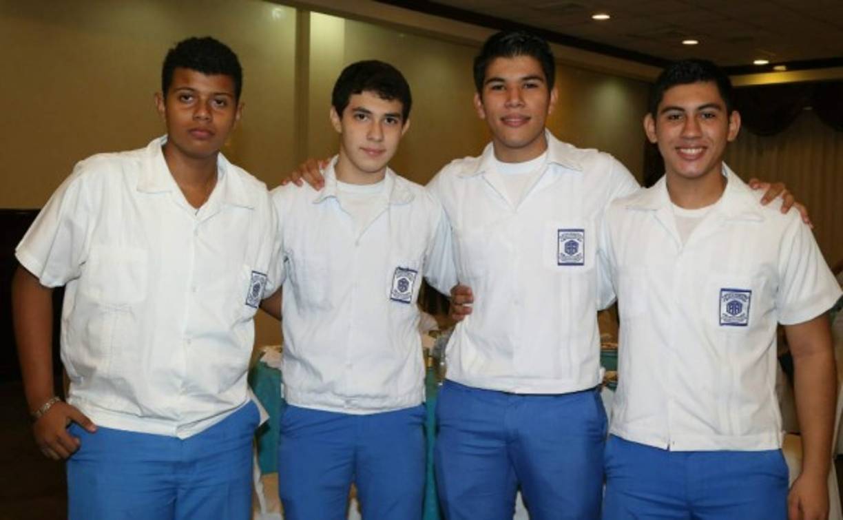 Flabio Rodríguez, Jason Matute, Isidro Aguirre y Aarón Matute.