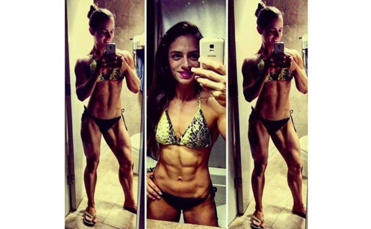 Día a día Sandra continúa esculpiendo su cuerpo.