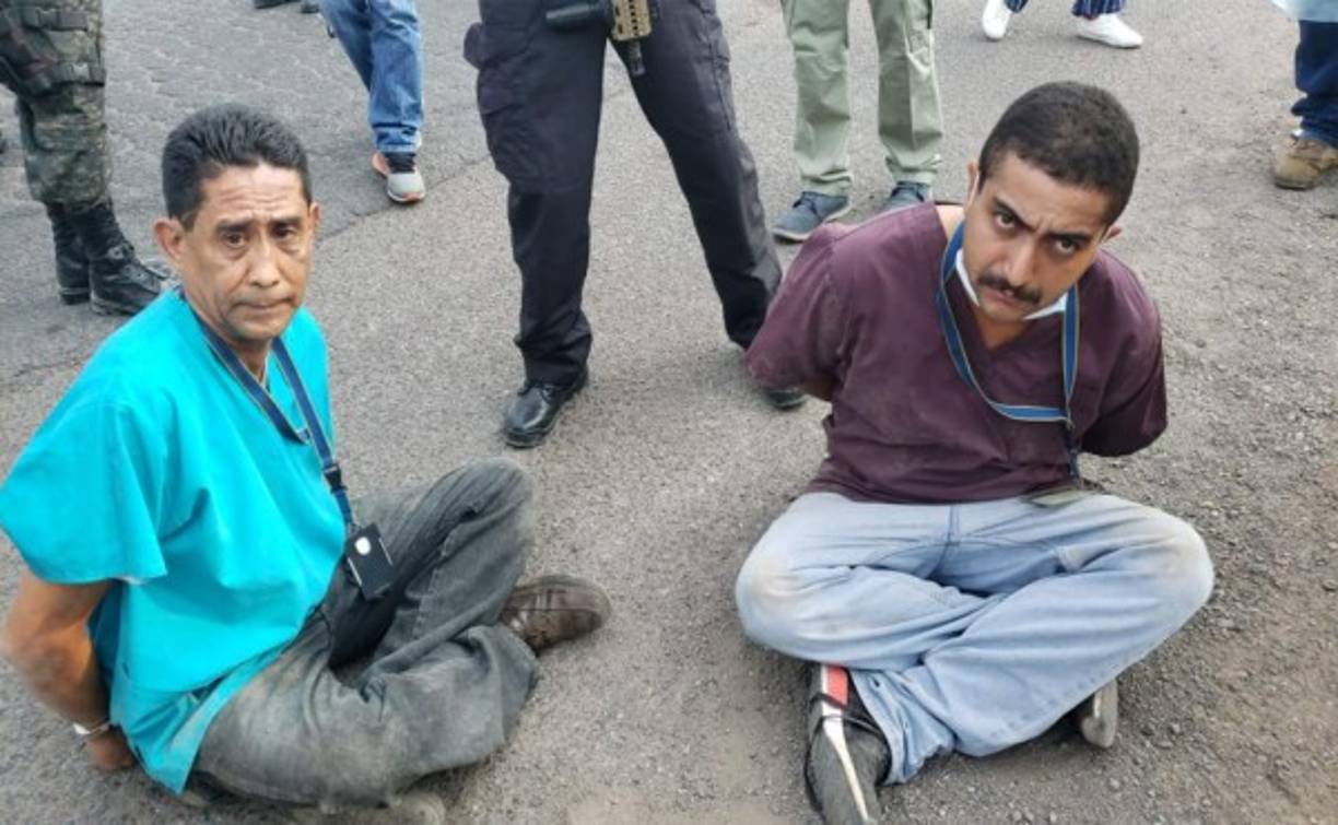 Ambos fueron ubicados en uno de los puntos de control que mantienen los cuerpos de seguridad, exactamente en la posta policial del kilómetro 13 de la salida hacia el departamento de Olancho.