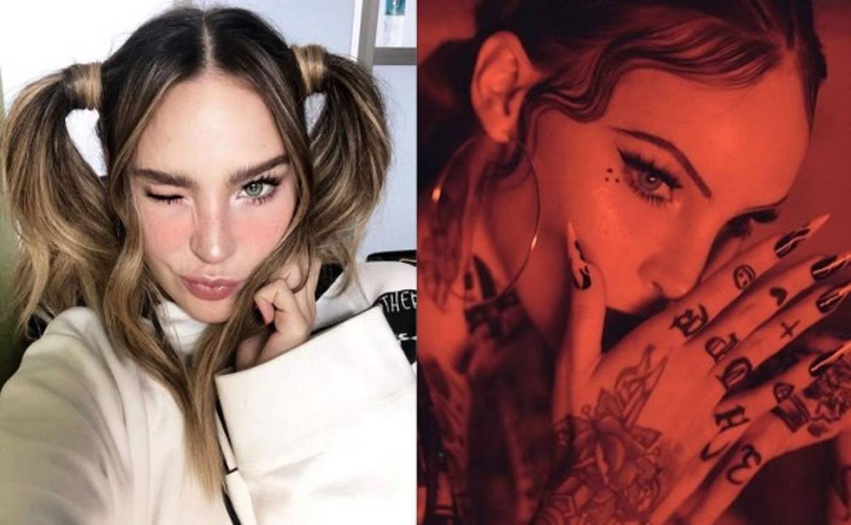 La estrella mostró su cuerpo lleno de tatuajes, look que usó para la grabación del video de 'Amor a Primera Vista', tema que canta junto con Los Ángeles Azules, Lalo Ebratt y Horacio Palencia.