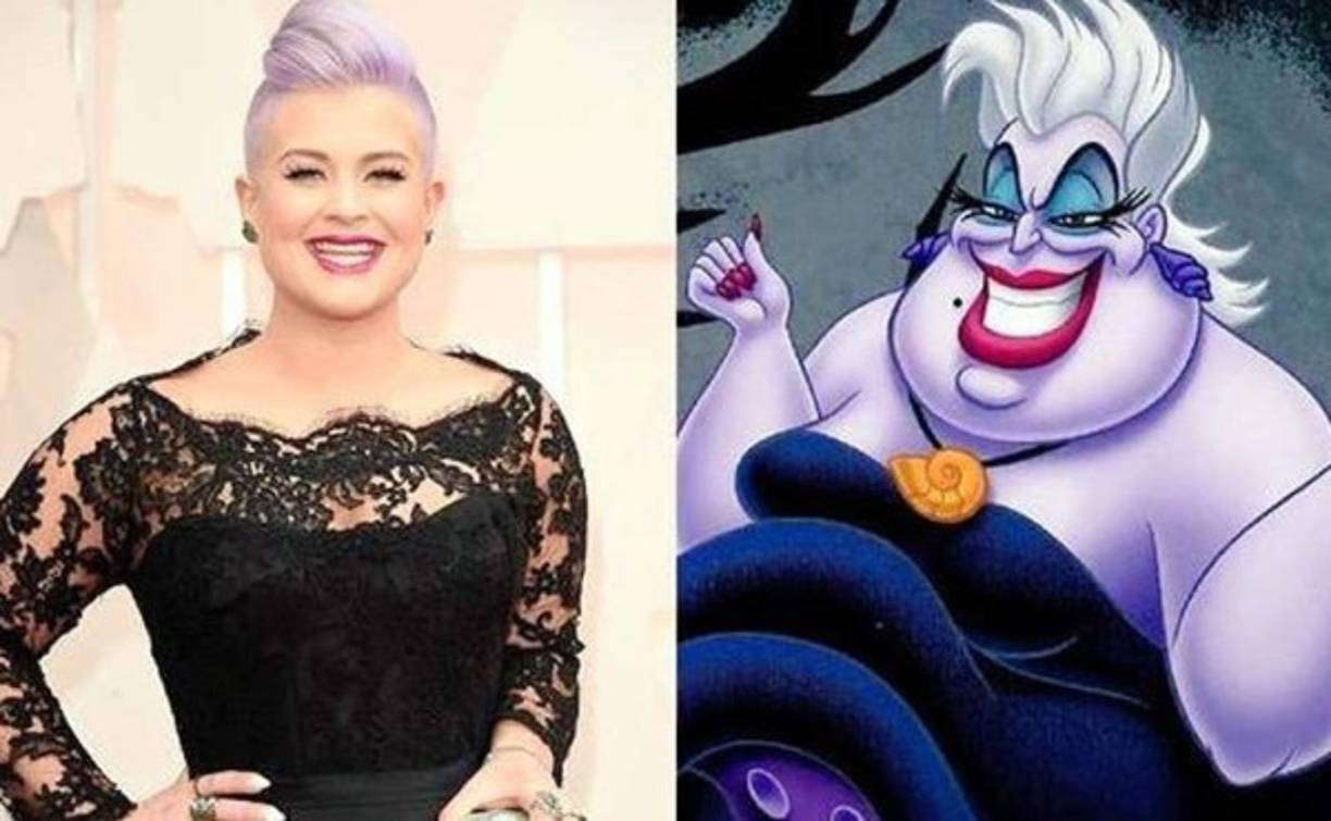 Kelly Osbourne con un estilo similar a la villana Ursula.