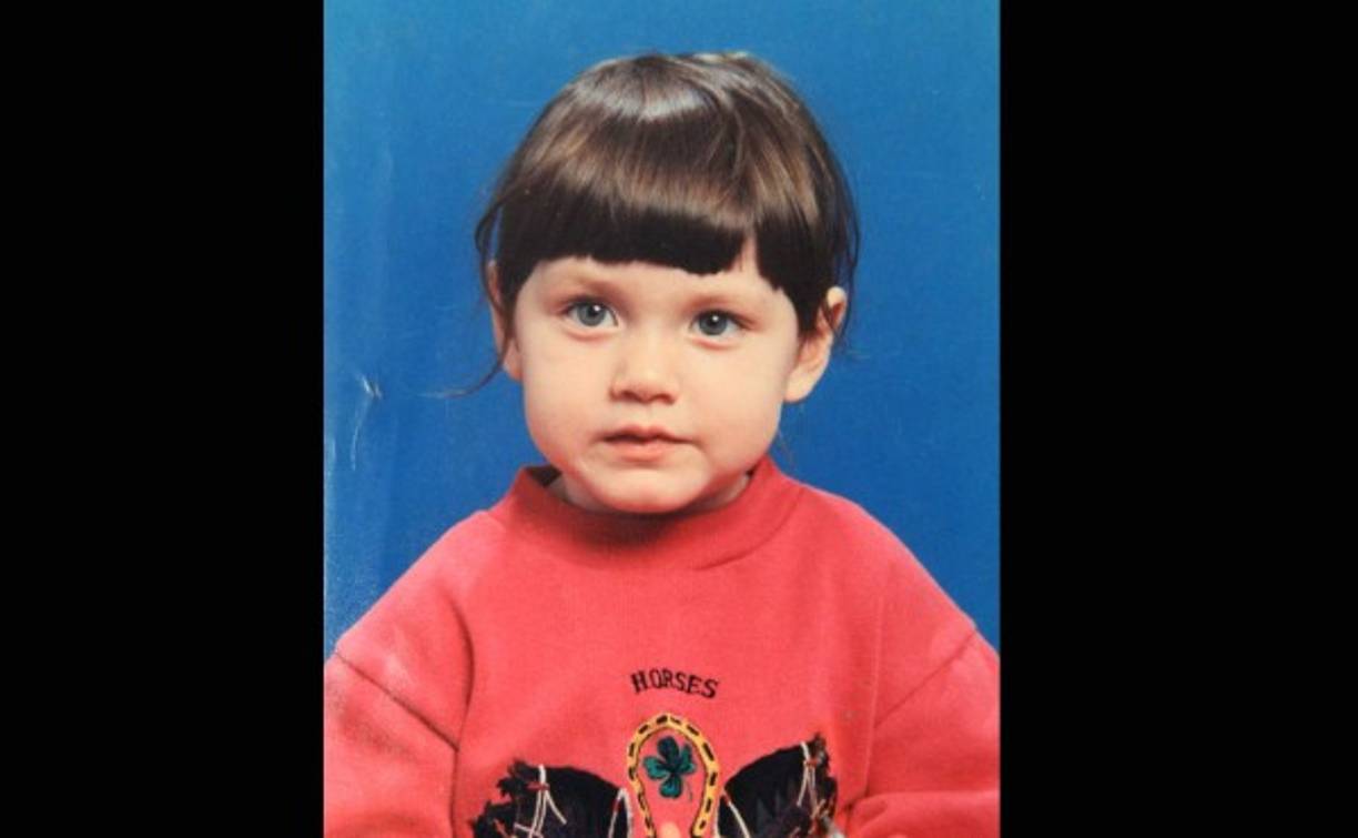 Karina Elizabeth cuando era una pequueña.