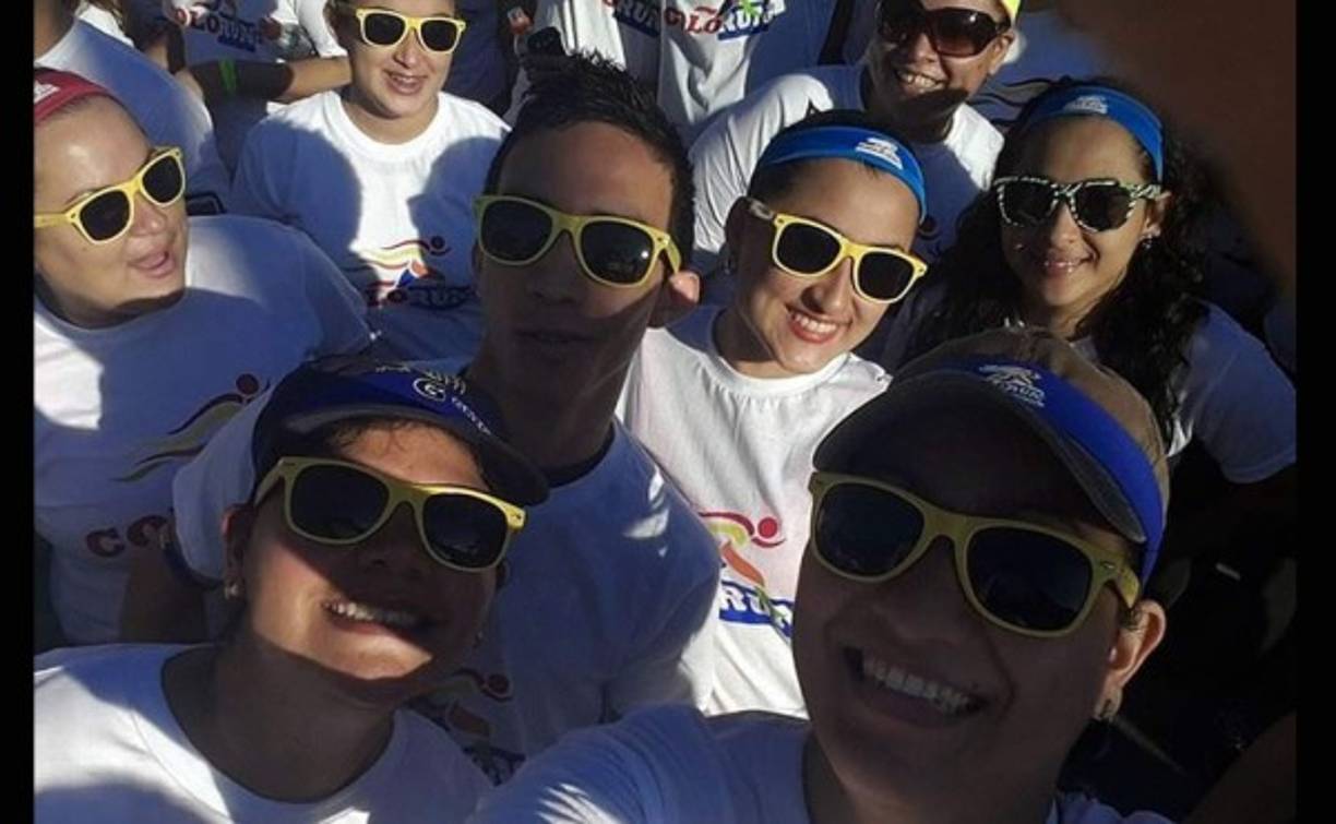 Las participantes en el Colorun 2014.