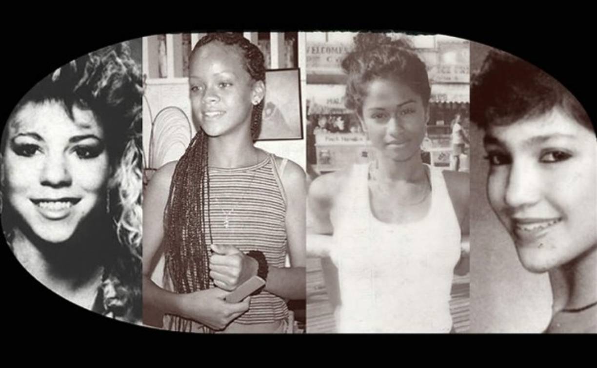 En la imagen Mariah Carey, Rihanna, Nicky Minaj y Jennifer López.