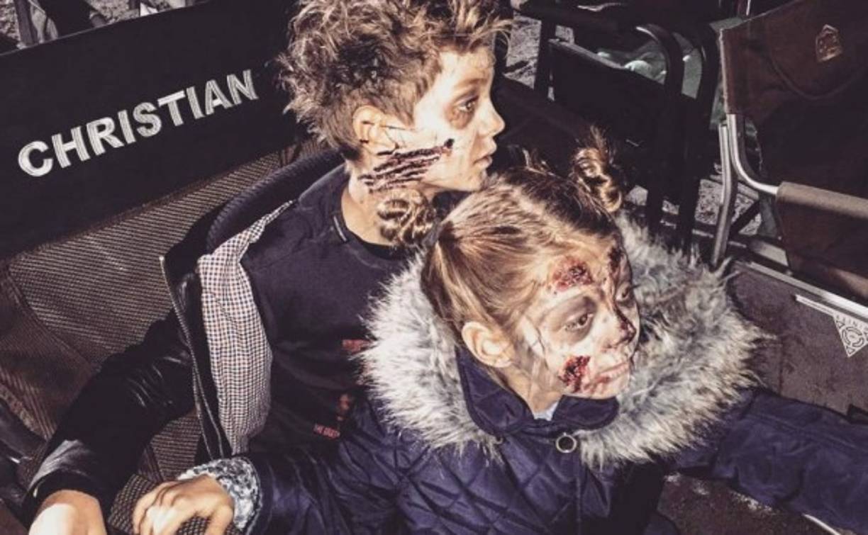 Los niños celebraron Halloween desde el set de Resident Evil: The Final Chapter.