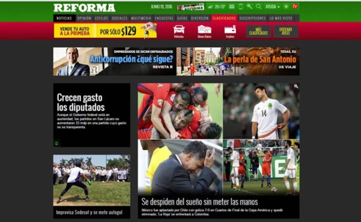 Diario Reforma 'Se despiden del sueño sin meter las manos'.