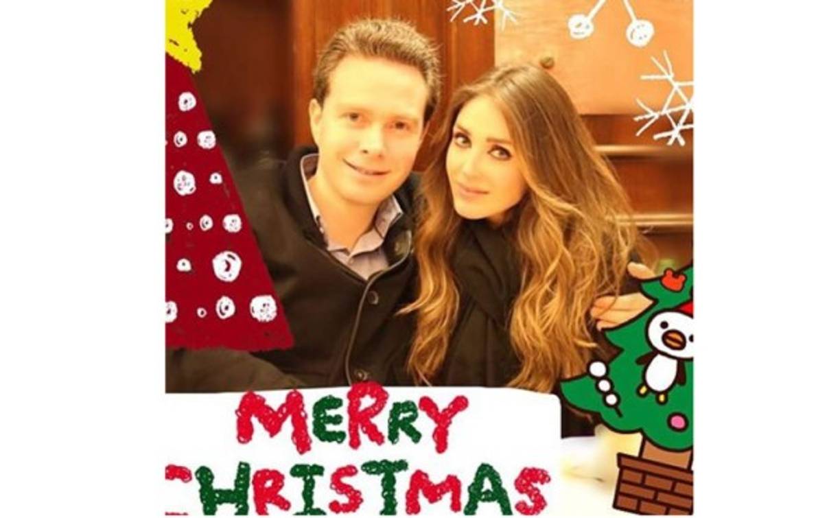 Anahí junto a su esposo Manuel Velasco.