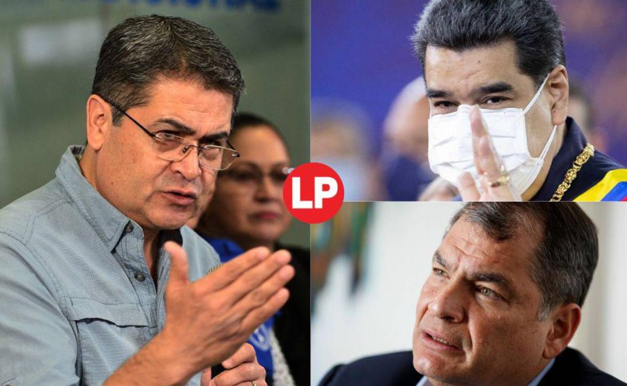 La corrupción y el narcotráfico son flagelos que se han vuelto comunes en Latinoamérica. A tal grado que muchos presidentes y expresidentes están vinculados y señalados por varios delitos relacionados a estas actividades ilegales que han corroído las más altas esferas políticas de los países de la región. Algunos fueron extraditados hacia EEUU, otros han muerto enfrentando procesos judiciales y otros tienen ordenes de captura en sus naciones. Fuente: CNA / Fotografías: EFE / AFP