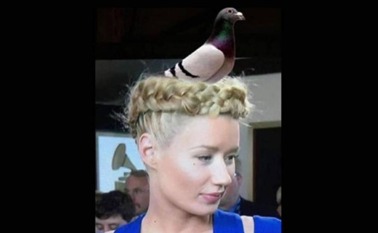 Muchos compararon el look de Iggy Azalea con un nido de pájaro.