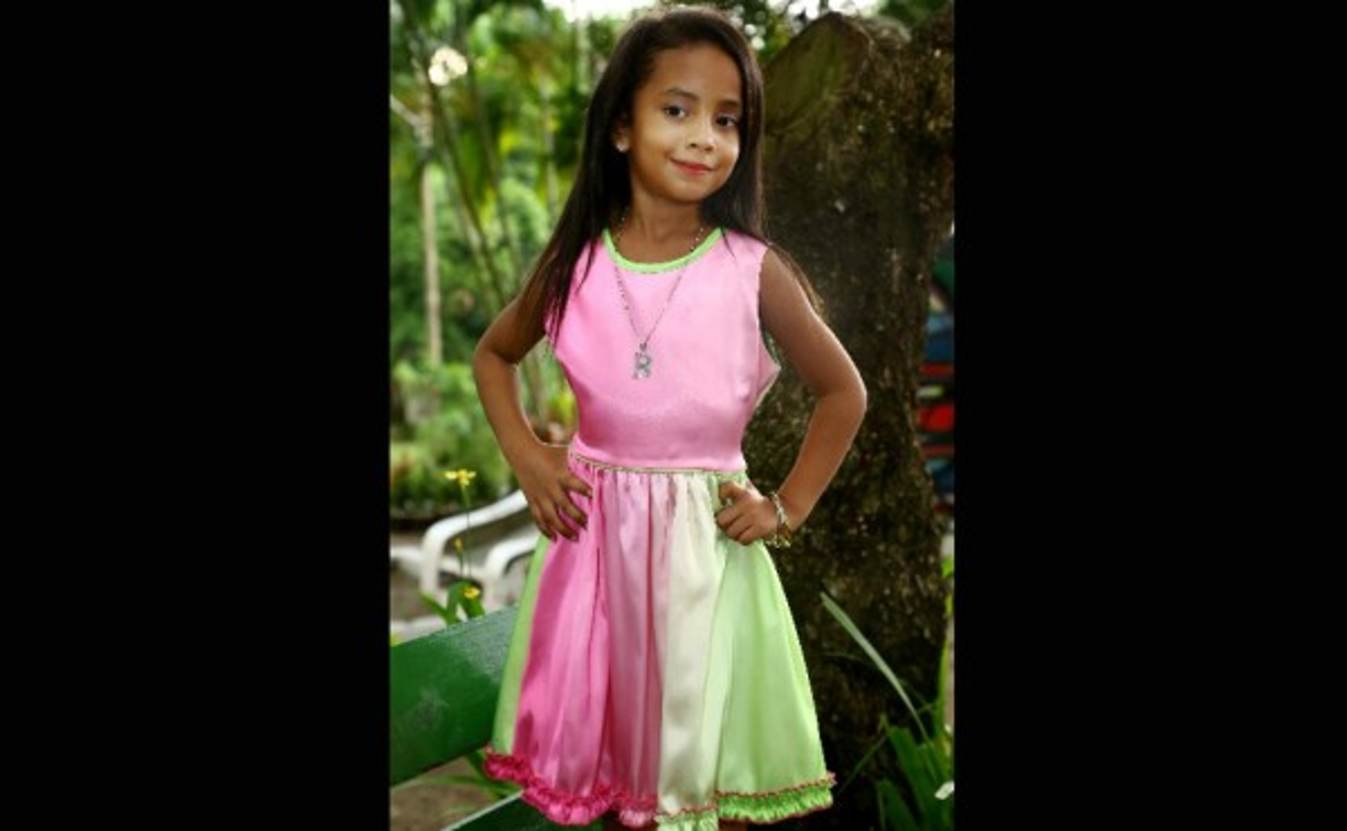 Britanny Salcedo: Esta pequeña de seis años reside en el barrio Las Flores.