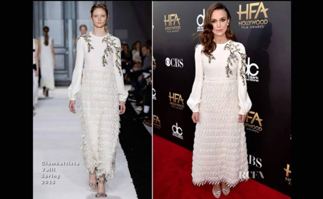 Keira Knightley en un Giambattista Valli.
