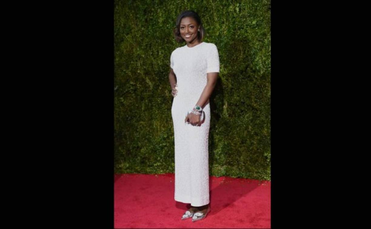 Patina Miller vistió de Jason Wu y lució joyas de Fred Leighton.